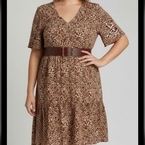 A New Day Leopard Print Dress 2xl